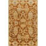 Posterenk Traditional Burnt Orange Area Rug