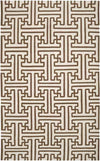 Zuiderrot Modern Dark Brown Area Rug