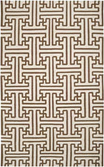 Zuiderrot Modern Dark Brown Area Rug