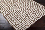Zuiderrot Modern Dark Brown Area Rug