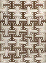Zuiderrot Modern Dark Brown Area Rug