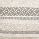 Lichtenegg Silver Gray Pouf