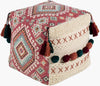 Retz Dark Red Pouf