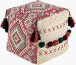 Retz Dark Red Pouf