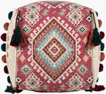 Retz Dark Red Pouf