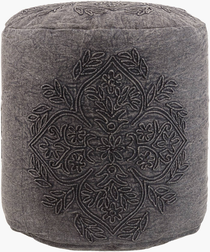 Sieghartskirchen Black Pouf