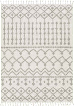 Rocky Ripple Bohemian/Global Pale White Area Rug