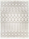 Rocky Ripple Bohemian/Global Pale White Area Rug