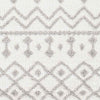 Rocky Ripple Bohemian/Global Pale White Area Rug