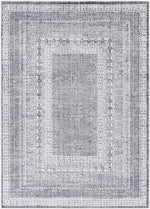 North Chicago Traditional Dark Gray Area Rug