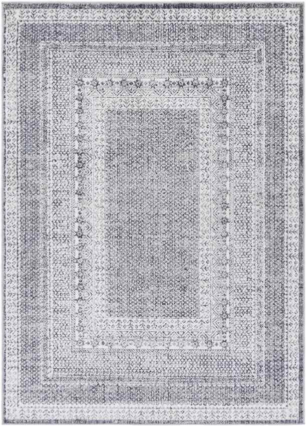North Chicago Traditional Dark Gray Area Rug