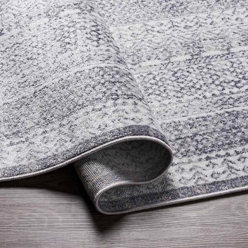 North Chicago Traditional Dark Gray Area Rug