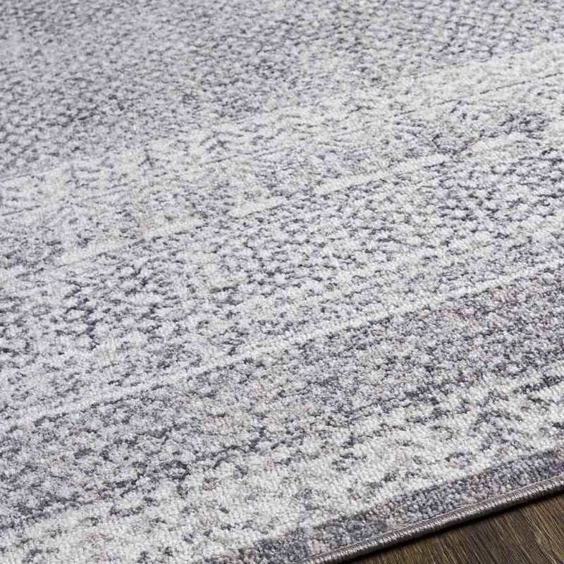 North Chicago Traditional Dark Gray Area Rug