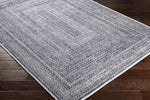 North Traditional Slate Gray Area Rug