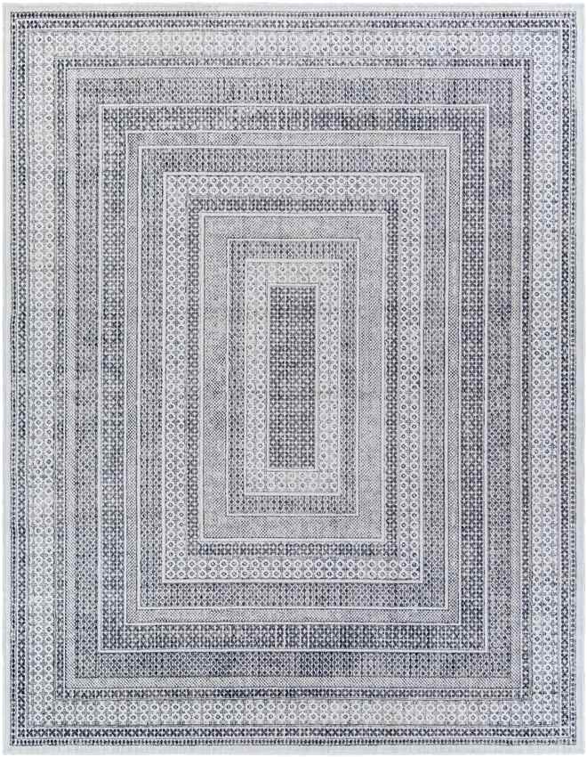 North Traditional Slate Gray Area Rug