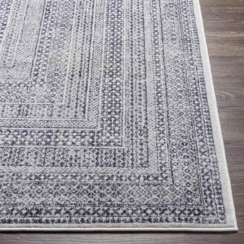 North Traditional Slate Gray Area Rug
