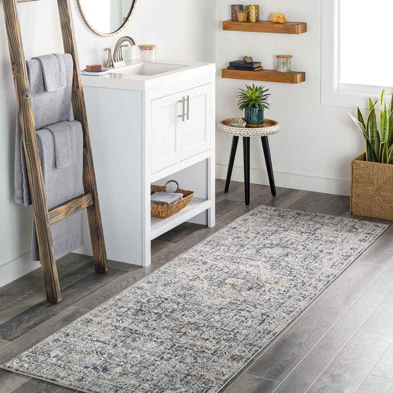 Jay Traditional Denim Area Rug