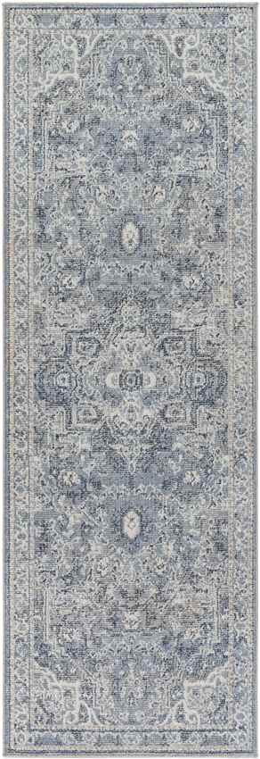 Jay Traditional Dark Blue Area Rug
