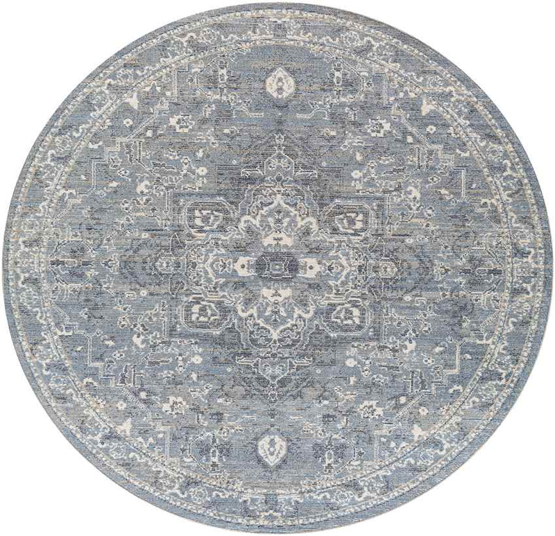 Jay Traditional Dark Blue Area Rug