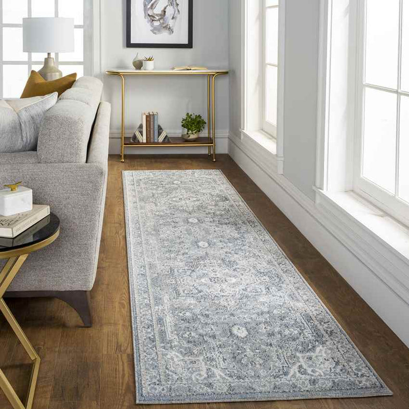 Jay Traditional Dark Blue Area Rug