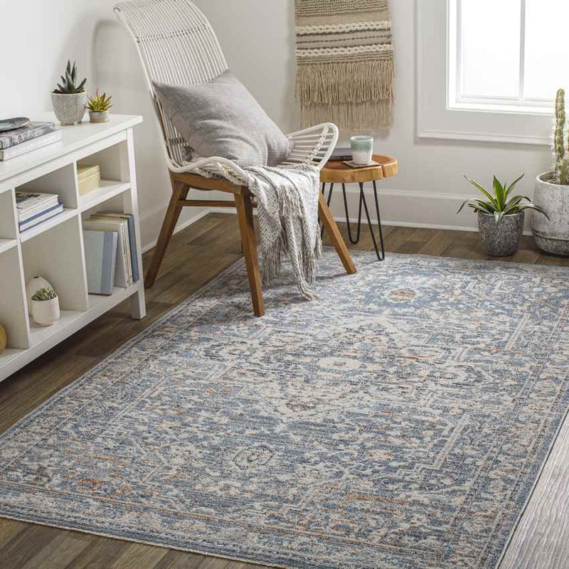 Jay Traditional Dark Teal Area Rug