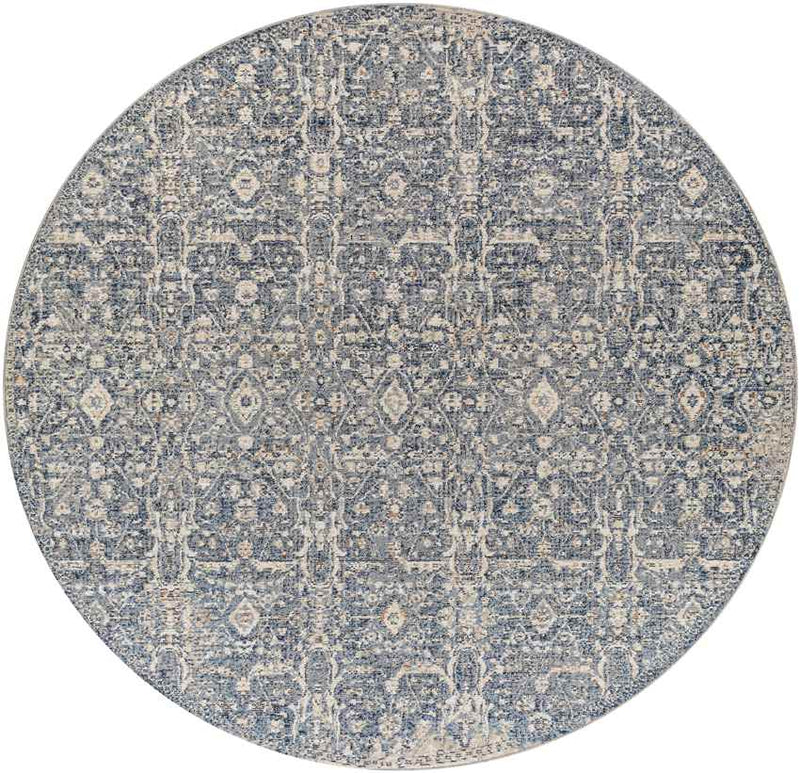 Blackford Traditional Navy Area Rug