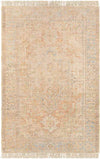 Mound Traditional Burnt Orange Area Rug