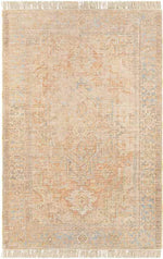Mound Traditional Burnt Orange Area Rug