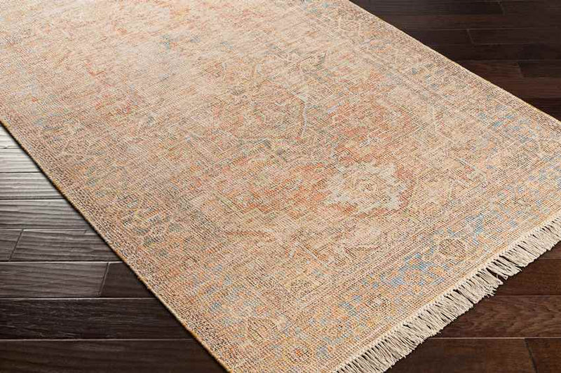 Mound Traditional Burnt Orange Area Rug