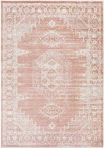 Rock Traditional Coral Area Rug
