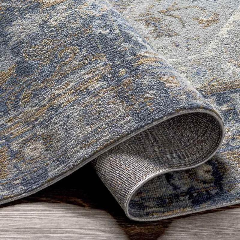 Elisa Traditional Dark Blue Area Rug