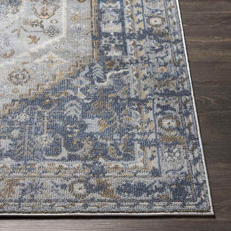 Elisa Traditional Dark Blue Area Rug