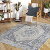Elisa Traditional Dark Blue Area Rug