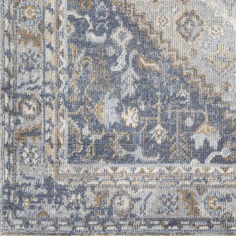 Elisa Traditional Dark Blue Area Rug