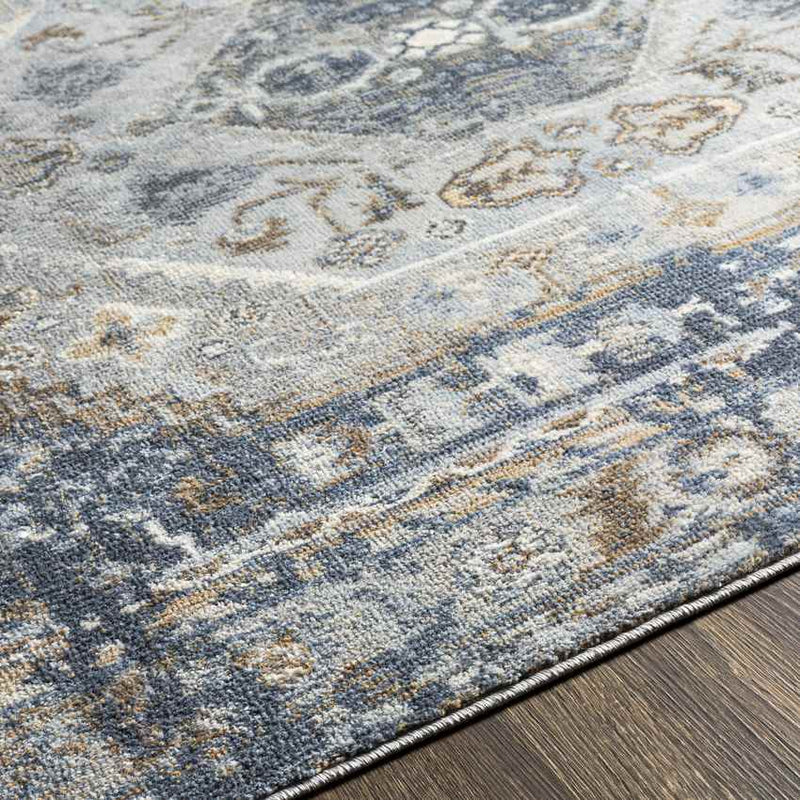 Elisa Traditional Dark Blue Area Rug