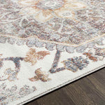 Rock Island Traditional Burnt Orange Area Rug