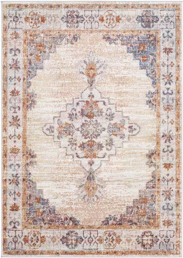 Round Lake Traditional Cider Area Rug