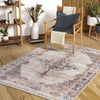 Round Lake Traditional Cider Area Rug