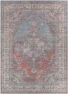 Matthews Traditional Tan Washable Area Rug