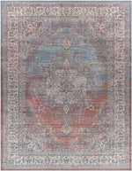 Matthews Traditional Tan Washable Area Rug
