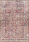 Mecca Traditional Dark Coral Washable Area Rug