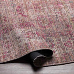 Mecca Traditional Dark Coral Washable Area Rug