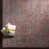 Mecca Traditional Dark Coral Washable Area Rug