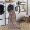 Mecca Traditional Dark Coral Washable Area Rug