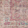 Mecca Traditional Dark Coral Washable Area Rug