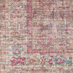 Mecca Traditional Dark Coral Washable Area Rug