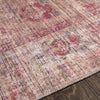 Mecca Traditional Dark Coral Washable Area Rug