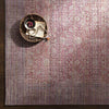 Meridian Hills Traditional Brick Washable Area Rug