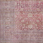 Meridian Hills Traditional Brick Washable Area Rug