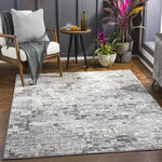 Ozgur Modern Charcoal Area Rug